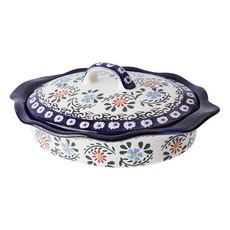 PRACA 鳶尾花系列焗烤盤 1入組, 1組, 鳶尾花