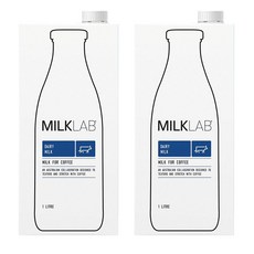 MILKLAB 全脂保久乳, 3.5%脂肪含量, 奶泡起泡性佳, 口感綿密滑順, 澳洲原裝進口, 1L, 2瓶