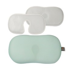 Lavi bebe 嬰兒天絲棉透氣定型枕, 薄荷色