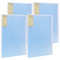 ECO Chungwoon 彩色內頁資料夾 A4 20頁, 天藍色, 4本