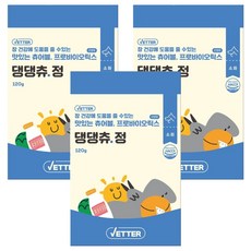 베터 반려동물 댕댕츄정 영양제, 30정, 장건강/유산균, 3개 30정, 장건강/유산균, 3개