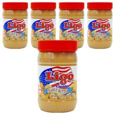리고 땅콩버터잼 크리미, 462g, 5개