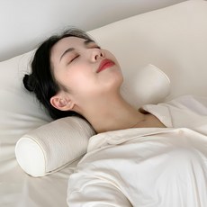 zipcok 微粒泡棉絎縫枕, 4個, 奶油米色