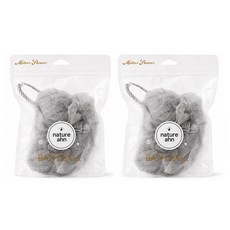 natureahn 長型沐浴球, 灰色,灰色, 2入, 1套
