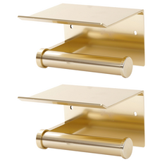 E.T.SHOP 휴지걸이, 골드, 2개
