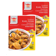 TEAN'S GOURMET 田師傅 咖哩雞叻沙即煮醬料, 200g 馬來西亞傳統風味, 2包