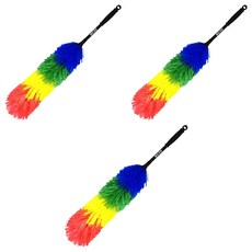 월드크린 그물망 먼지털이개 대, 혼합색상, 3개