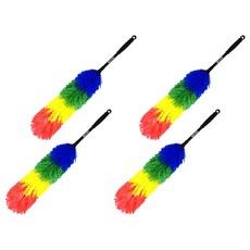 월드크린 그물망 먼지털이개 대, 혼합색상, 4개