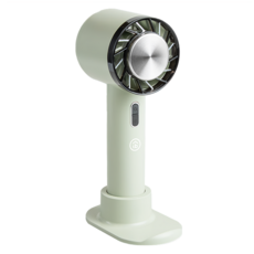 aibo 冰鎮冷敷 手持/桌立 USB充電式隨身支架風扇, 暮光綠, HA-FAN1133-G
