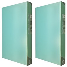 SUANDER 雙德文具 新潮派資料簿 40入, 綠色, 2本