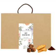 順便幸福 午茶禮盒, 司康脆脆、義式脆餅、咖啡粉, 1個