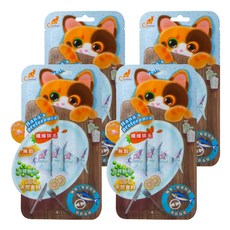 Catfeet 哈娜最愛好吃肉泥, 鮪魚 + 葡萄糖胺, 60g, 4袋