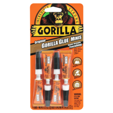 Gorilla Glue 金剛固力膠 Minis 強力黏膠, 木材/金屬/陶瓷/發泡膠適用, 0.42oz x 4入, 1組