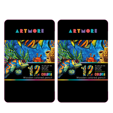 아트모아 전문가용 색연필 틴케이스, 12색, 2개