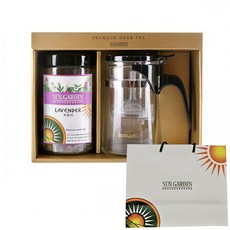 優質泡茶禮盒, 薰衣草茶+茶壺+購物袋, 1盒