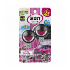 ST 雞仔牌 消臭力 車用夾式芳香劑-粉色花香 3.2ml x 2個, 1組