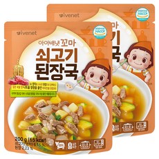 아이배냇 유아용 꼬마 쇠고기 된장국, 200g, 2개