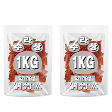 아이핏코리아 강아지 수라상 건조사사미, 오리, 1kg, 2개