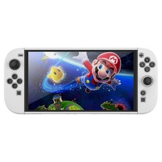 HOHOO Nintendo Switch 2 保護殼 握把 全覆蓋 邊緣貼合, 1個, 單一商品, 白色