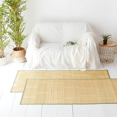 La Pomme 竹蓆墊 2入, 混色