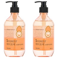 Aforest 柳韓洋行 瓶裝洗碗精 柑橘果香, 2個, 485ml
