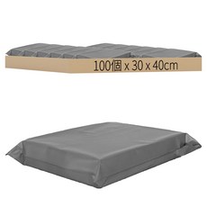 Hwangje包裝 HDPE 自黏快遞袋 銀灰色, 100個