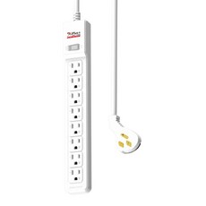 iPlus 保護傘 1切8座安全延長線組 3孔 PU-3188, 2.7m, 白色, 1組