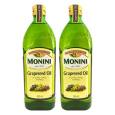 MONINI Oils 葡萄籽油, 500ml, 2個