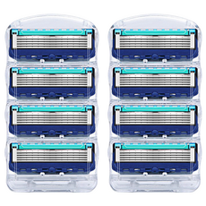 Qzio Fusion 伊麗莎白吉列相容剃須刀刀片, 4入, 2個