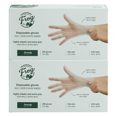 프로그 고탄력 프리미엄 위생장갑, 200개입, 2개