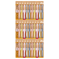 더퍼스트 모던 향균 소재 1단계 여아용 칫솔 10p 세트, 핑크, 그레이, 진그레이, 옐로우, 코랄, 3세트, 10개입