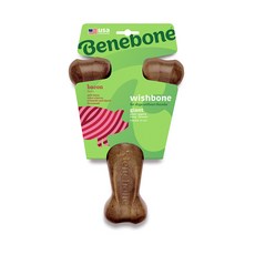 Benebone 叉骨幼犬牙科玩具巨人適合大型犬, 培根味, 1個