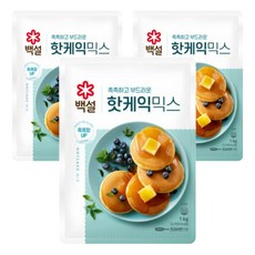 백설 핫케익믹스, 1kg, 3개