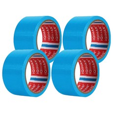 다다 고점도 강력 면 테이프 60mm x 20m, 하늘색, 4개