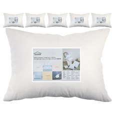 I'm Living 增量防蟎超細纖維枕芯, 白色, 6個