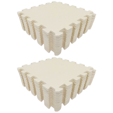 하이제이비 반려동물 미끄럼방지 퍼즐 매트, 아이보리, 20개