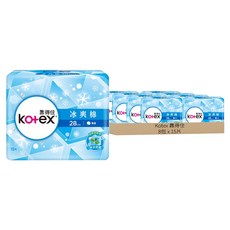 Kotex 靠得住 冰爽棉 極涼感衛生棉 夜用型, 28cm, 15片, 8包