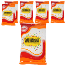 台糖 精製細砂糖，甜度高達99.7 Z，天然甘蔗蜜香，無添加, 500g, 6包