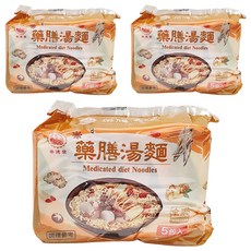 崇德發 藥膳湯麵 Medicated diet Noodles 全素 5包入, 15包