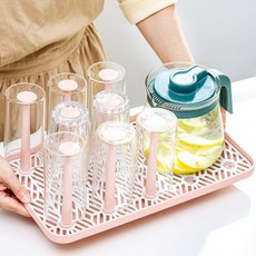 多功能立式杯架 L號, 粉色, 1組