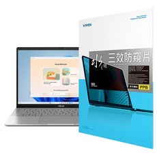YADI 亞第 插卡隱貼 16:10 水之鏡防窺片 ASUS Vivobook S14 S3407VA 專用 PF4PPB-W140, 透明, 1片