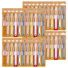 더퍼스트 모던 향균 소재 1단계 여아용 칫솔 10p 세트, 핑크, 그레이, 진그레이, 옐로우, 코랄, 4세트, 10개입