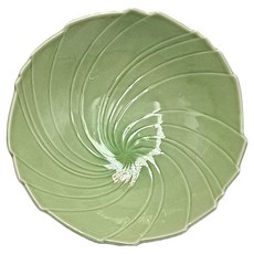 佐和陶瓷 日本制, 綠釉旋紋, 1個