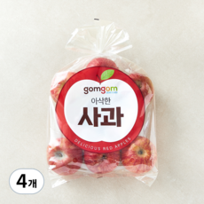 곰곰 당도선별 거창 사과, 4개, 1.5kg(소과, 7~10입)