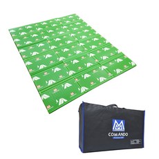 COMMANDO 加厚高級雙面露營墊 + 專用收納袋, 山脈(地墊)