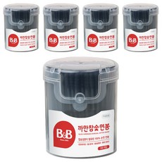 비앤비 까만참숯면봉, 150개입, 5개
