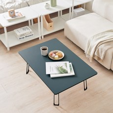 아이캔컴퍼니 E0등급 LPM 루미너스 접이식 거실테이블 900, 스모키올리브