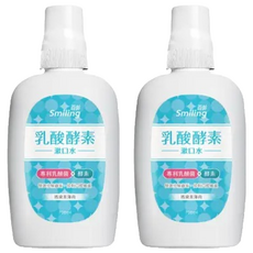 Smiling 百齡 乳酸酵素漱口水 瑪黛茶薄荷, 700ml, 2瓶