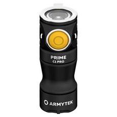 armyTek PRIME C1 PRO 黃光 1000流明 114米 EDC手電筒 高亮度 USB磁充 TIR透鏡 18350, 1盒