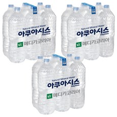 아쿠아시스 먹는샘물 무라벨, 2L, 18개
